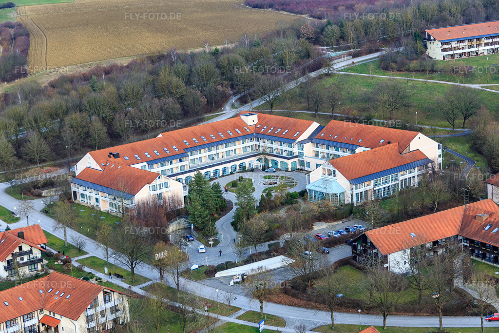 Luftbild: Rehabilitationszentrum Klinik Rosenhof im Ortsteil Aunham in Bad Birnbach im Bundesland Bayern in Deutschland. Foto: IMG_085546.jpg vom 31.12.2015 durch Werner Riehm/FLY-FOTO.deWWW.KLINIK-ROSENHOF.DE