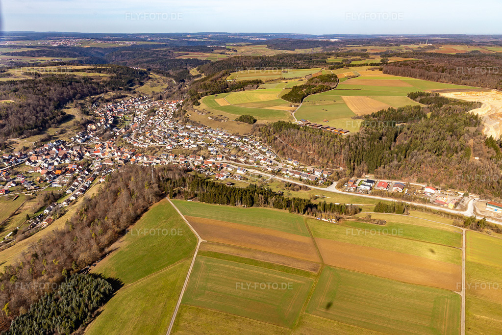 Ortsansicht | Luftbild: Ortsansicht im Ortsteil Sulz am Eck in Wildberg im Bundesland Baden-Württemberg in Deutschland. Foto: IMG_124801.jpg vom 20.02.2021 durch ©2025 Werner Riehm fly-foto.de/copyright - Realisiert mit Pictrs.com