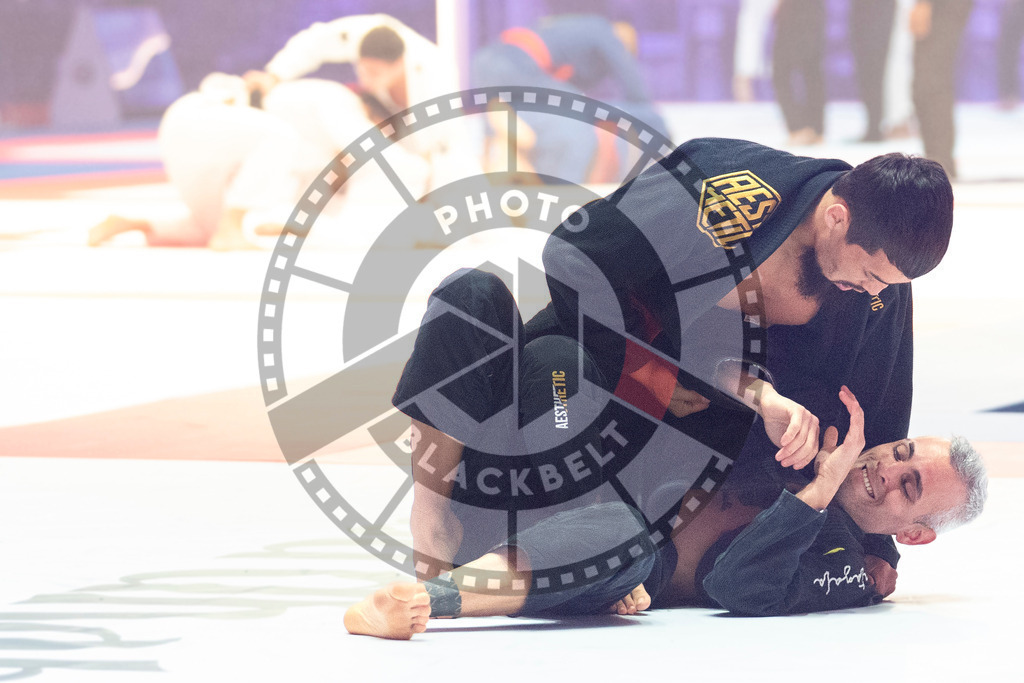20231107PBB3638 | Fighters compete during the AJP World Master Championship in the Mubadala Arena in Abu Dhabi, Arab United Emirates, on November 7, 2023.