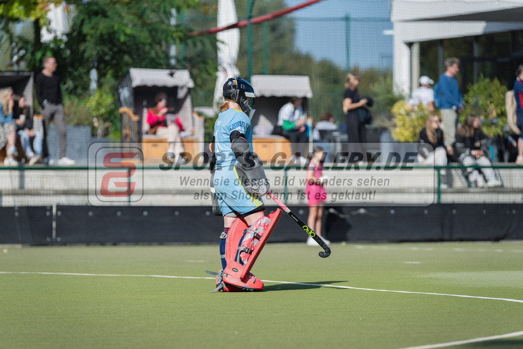 HK_20231007_105028 | 1.Bundesliga Damen Düsseldorfer HC - Großflottbeker THGC am 7.10.2023 DHC, Düsseldorf , Femke Jovy ( Torfrau Düsseldorfer HC #1 )