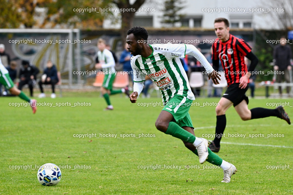 SV Donau vs. FC Nussdorf Debant | #14 Boyo Jarjue SV Donau, SV Donau vs. FC Nussdorf Debant, SV Donau vs. FC Nussdorf Debant am 08.11.2025 in Klagenfurt (Sportplatz Donau), Austria, (Photo by Bernd Stefan)
