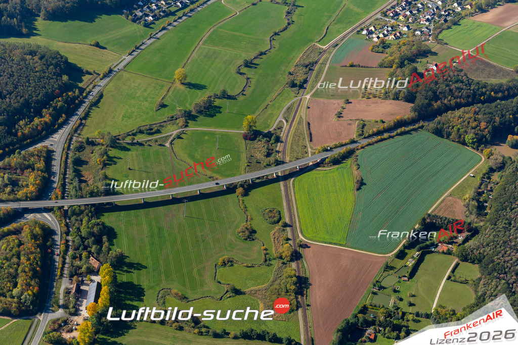 aktuelles Luftbild von Bruecke-verkehr  Langenzenn - Luftaufnahme wurde 2019 von https://frankenair.de mittels Flugzeug (keine Drohne) erstellt.