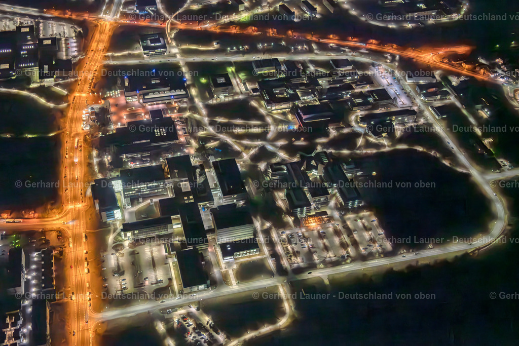 3901232 | Campus und Universitätsgelände Hubland, Würzburg, Nachtaufnahme