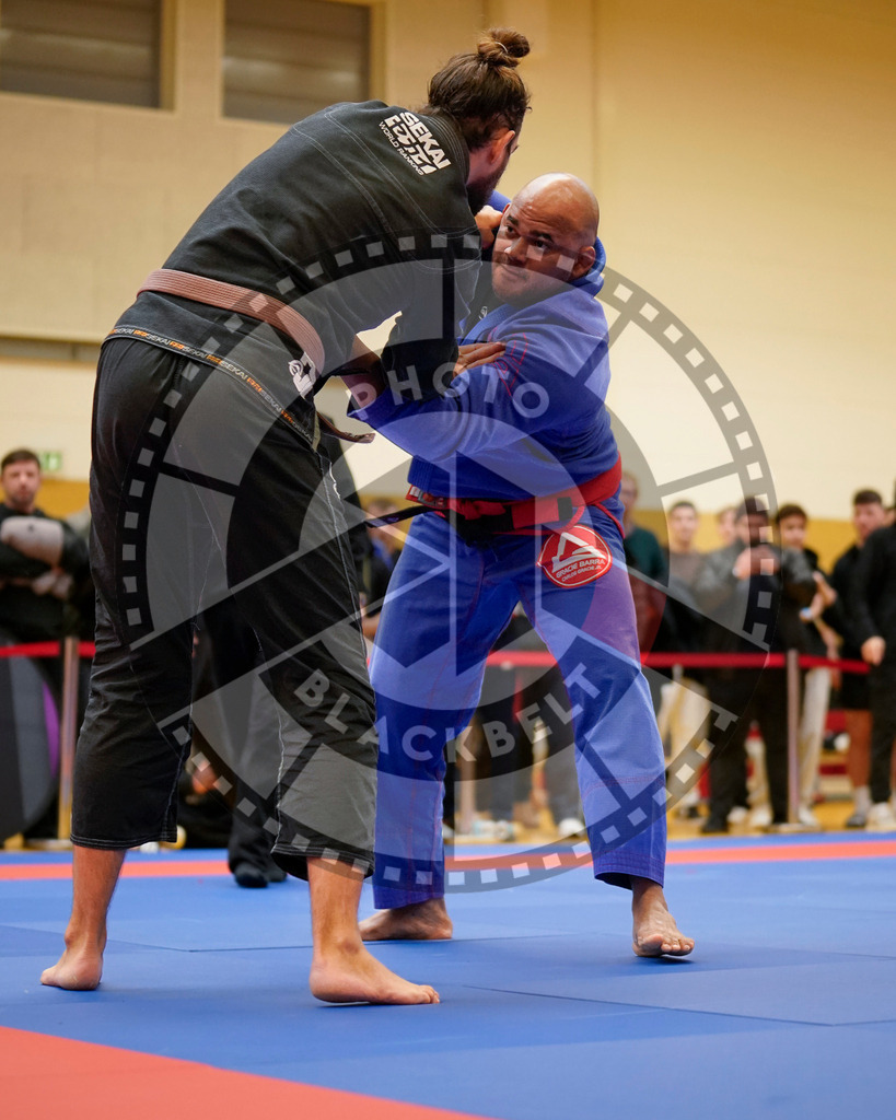 20240203PBB06309 | Fighters compete during the Brazilian Jiu-Jitsu Championship of the AJP Tour in Maintal by Frankfurt am Main, Germany, on February 2, 2024.