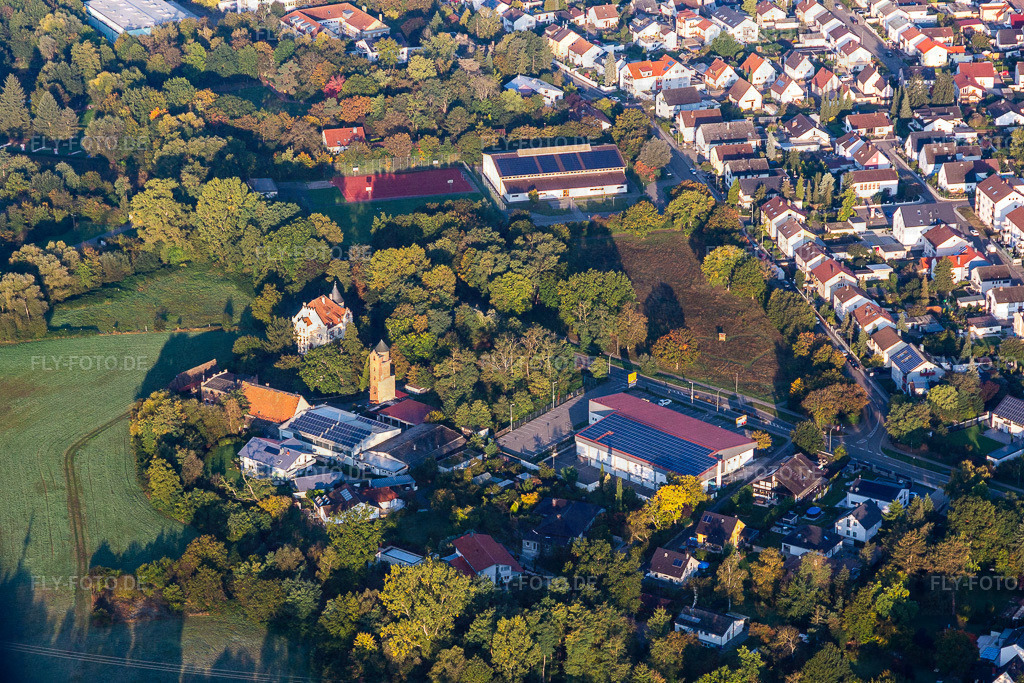 Emailschilderfabrik Karl Müller Inhaber Markus Schmitt e.K | Luftbild: Emailschilderfabrik Karl Müller Inhaber Markus Schmitt e.K in Bellheim im Bundesland Rheinland-Pfalz in Deutschland. Foto: IMG_129796.jpg vom 10.10.2021 durch ©2025 Werner Riehm fly-foto.de/copyright - Realisiert mit Pictrs.com