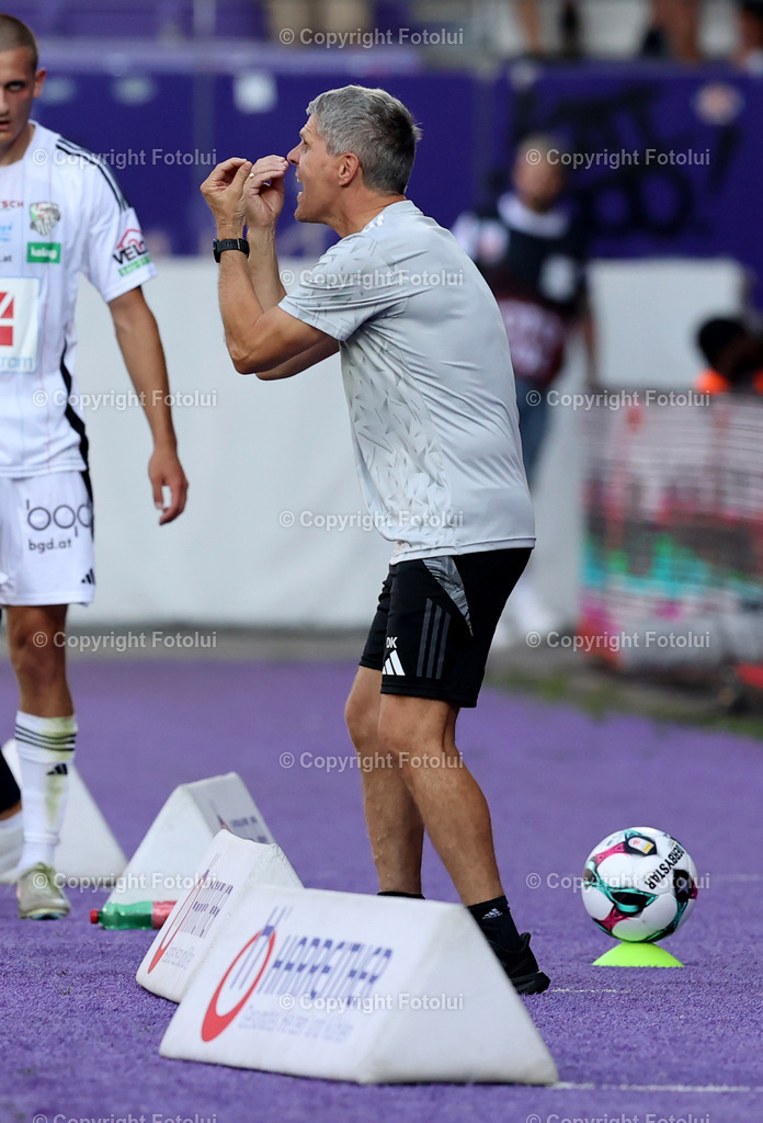 A_LUI_100825_05 | SPORT,FUSSBALL,ADMIRAL BUNDESLIGA FK AUSTRIA WIEN-RZ PELLETS WAC 10.08.2025 IM BILD: TRAINER DIDI KUEHBAUER (WAC) FOTO:FOTOLUI/MW  