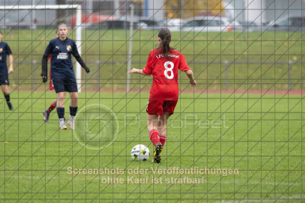 20251004_165819_0451 | #,1.FC Donzdorf (rot) vs. ASV Spartania Eislingen (blau), Fussball, B-Juniorinnen-Verbandsstaffel Nord, wfv, 03. Spieltag, Saison 2025/2026, Rasenplatz, Lautertal Stadion, Süßener Straße 16, 73072 Donzdorf, 04.10.2025 - 16:00 Uhr,Foto: PhotoPeet-Sportfotografie/Peter Harich