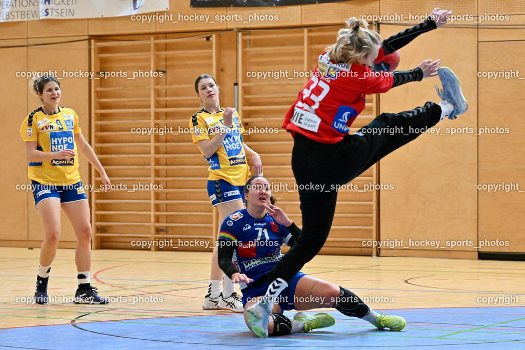 SC Ferlach Damen vs. Hypo Niederösterreich 18.11.2023 | #9 KOVACS Patricia, #55 BETZ Katrin, #71 Voncina Luna, #33 REICHL Stephanie