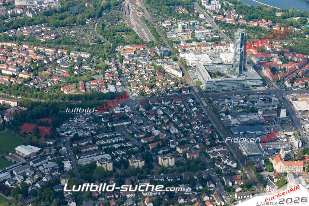 aktuelles Luftbild von Moegeldorf Nuernberg  - Luftaufnahme wurde 2019 von https://frankenair.de mittels Flugzeug (keine Drohne) erstellt.