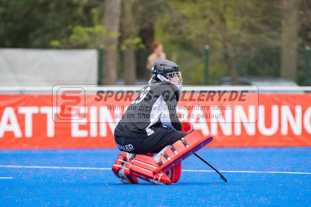 HK_20230422_107227 | 1. Bundesliga Herren Crefelder HTC - Düsseldorfer HC am 22.4.2023 Krefelder HTC ( CHTC ), Krefeld , Joshua Onyekwue Nnaji Torwart ( Crefelder HTC #29 )