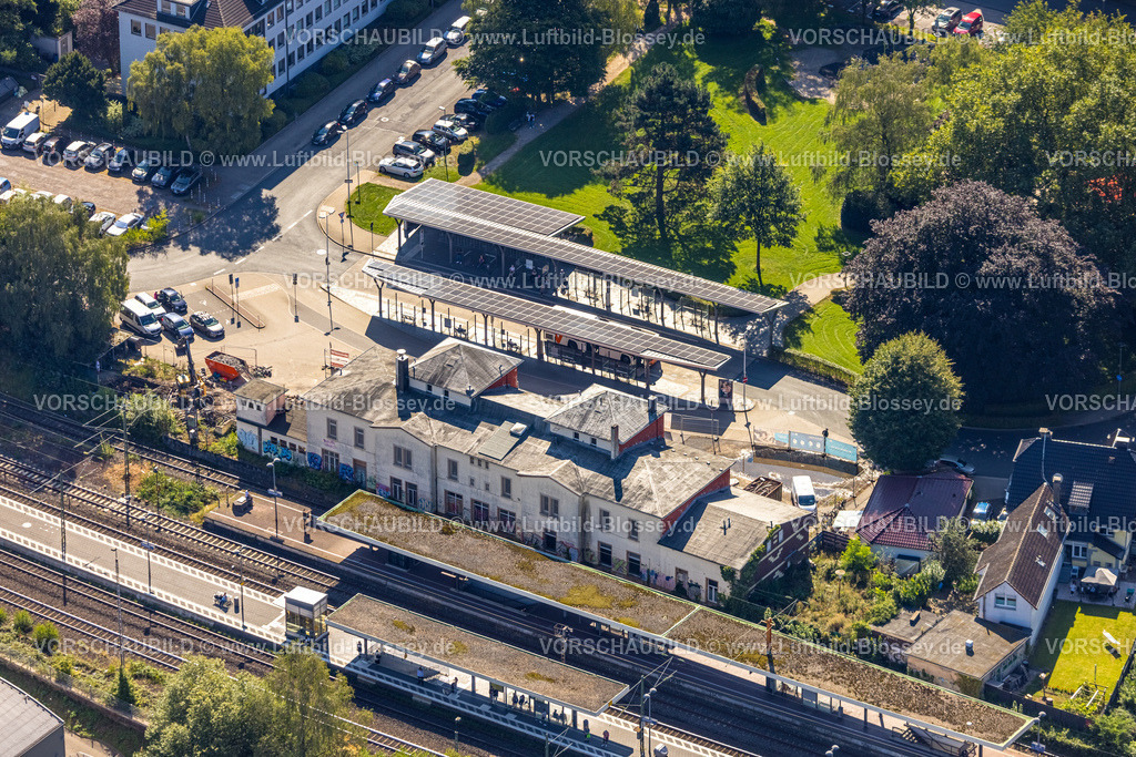 Schwelm240813841 | Luftbild, Bahnhofsgebäude Baustelle mit Umbau und ZOB Busbahnhof, Schwelm, Ruhrgebiet, Nordrhein-Westfalen, Deutschland
