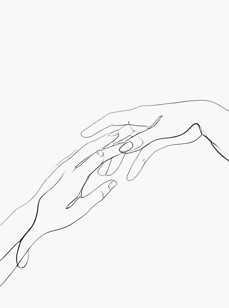 KI00418 | Mit moderner KI‑generiertes schwarz-weiß Artwork, sorgfältig manuell für den Druck optimiert.