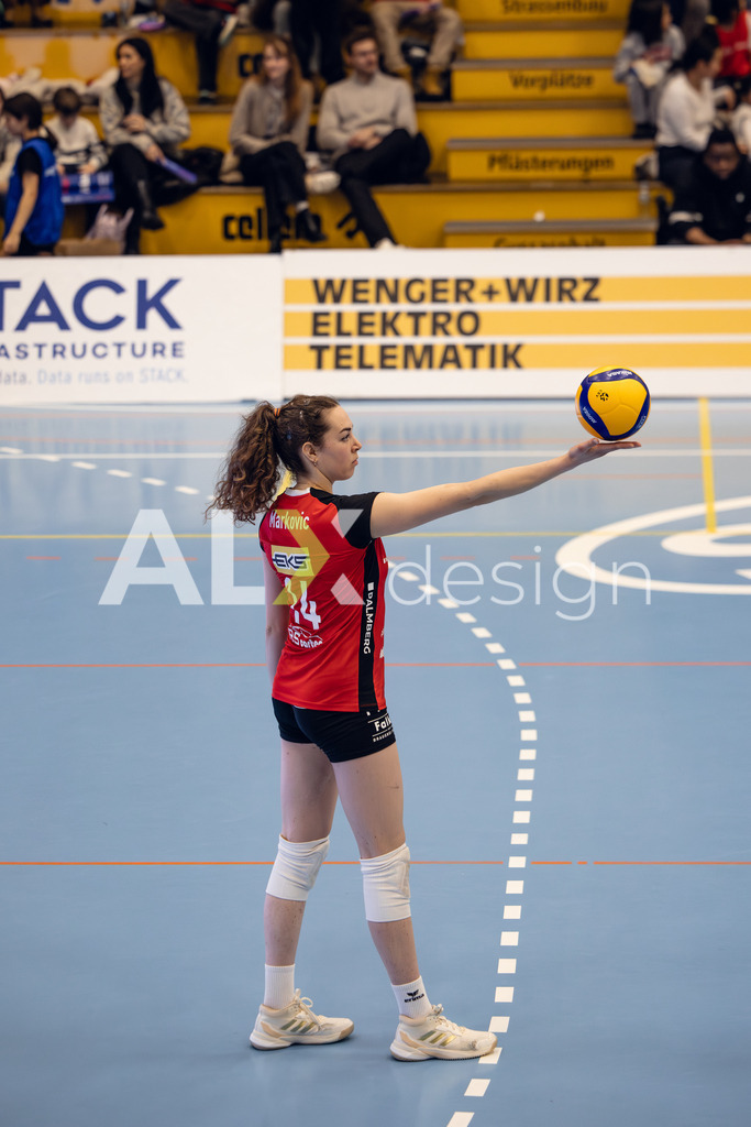 Volleyball I Frauen I Saison 2025-2026 I Volleyball NLA | Women I Round 14 I VC Kanti Schaffhausen - NLZ Volleyball Academy Zürich I 16.01.2026 | VC Kanti Schaffhausen - 14 Josipa Marković (HR) – Aussen - Realisiert mit Pictrs.com