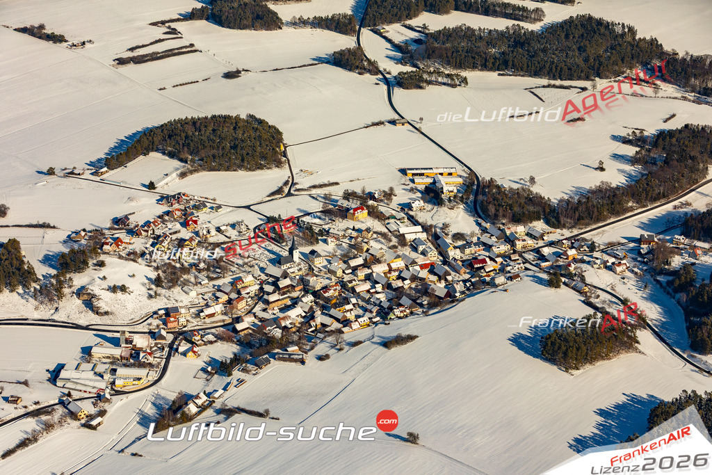 Die Luftbildaufnahme Steinfeld -  wurde 2019 mittels Flugzeug (keine Drohne) erstellt. Perfekte Schärfe und Druck- Ergebnisse- Garantiert!
