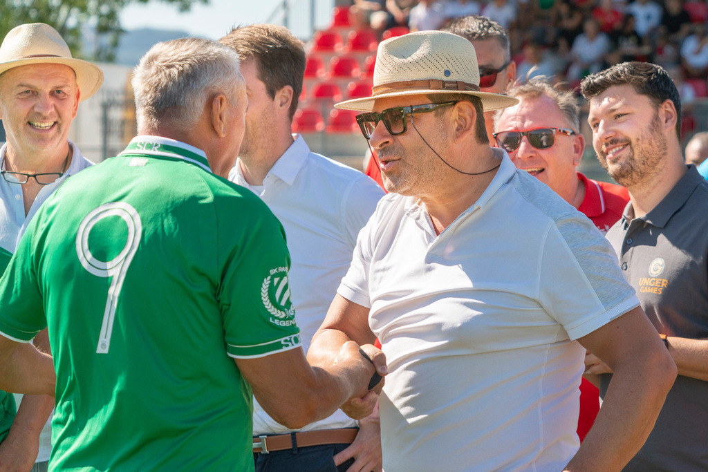 Spiel-0027_Legenden ASK-RAPID | Fotodoku 80 Jahre ASK-Loosdorf: Legendenmatch ASK-Loosdorf - Rapid WIENSponsoren, Mannschaften, Begrüßung, Interviews, das Spiel, Besucher, Fans, Stimmung.