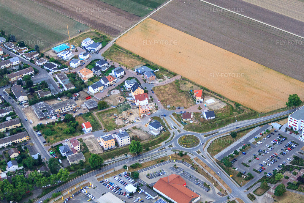 Luftbild: Kriesverkehr am Nordring in Frankenthal im Bundesland Rheinland-Pfalz in Deutschland. Foto: IMG_69222.jpg vom 24.06.2014 durch Werner Riehm/FLY-FOTO.deAuflösung des Originals: 4752 x 3168 px