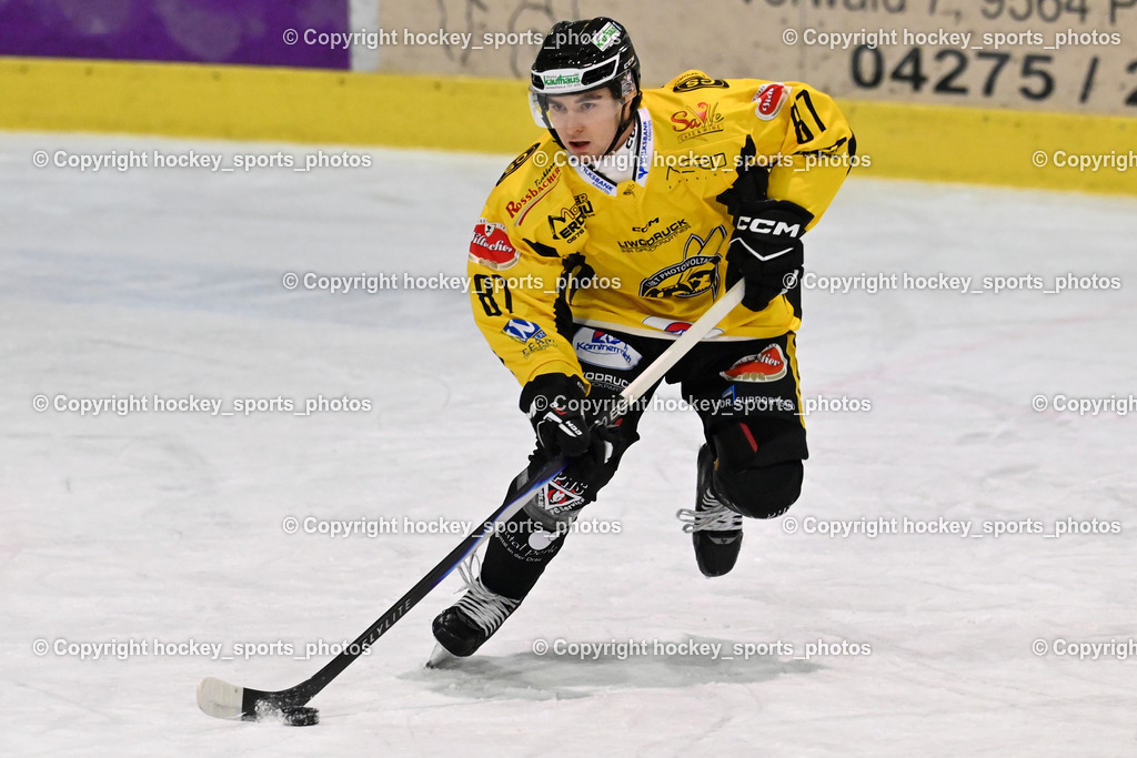 ESC SPARKASSE STEINDORF vs. MET PHOTOVOLTAIK HORNETS SPITTAL | #87 Urbanek Martin EC Hornets Spittal, ESC SPARKASSE STEINDORF vs. MET PHOTOVOLTAIK HORNETS SPITTAL, ESC SPARKASSE STEINDORF vs. MET PHOTOVOLTAIK HORNETS SPITTAL am 22.11.2025 in Steindorf (Ossiachersee Halle), Austria, (Photo by Bernd Stefan)