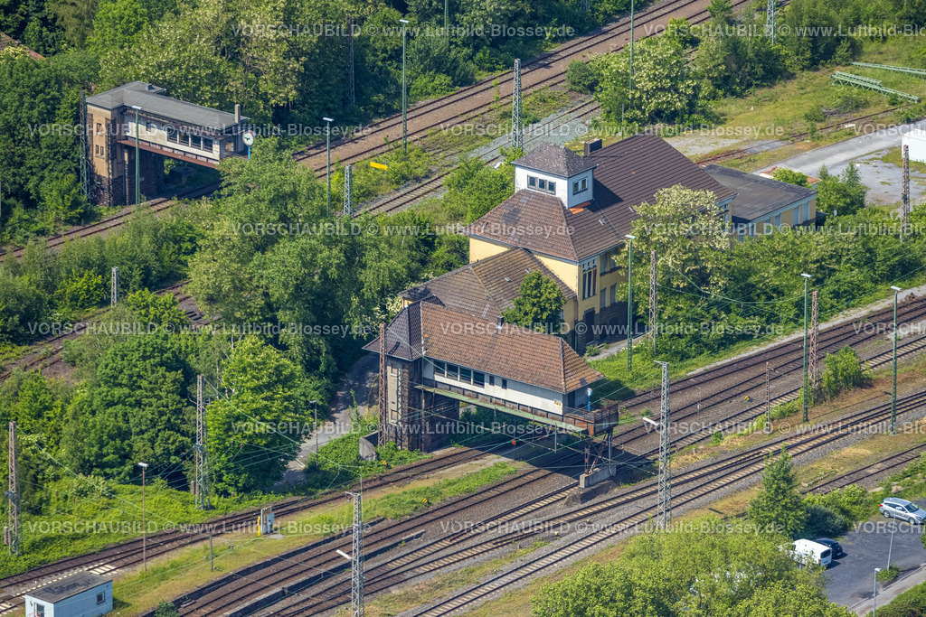 Hamm220504062 | Luftbild, Rangierbahnhof Stellwerk, Pelkum, Hamm, Ruhrgebiet, Nordrhein-Westfalen, Deutschland