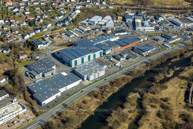Arnsberg250305491 | Luftbild, Spedition Huckschlag GmbH, Niedereimer, Arnsberg, Sauerland, Nordrhein-Westfalen, Deutschland