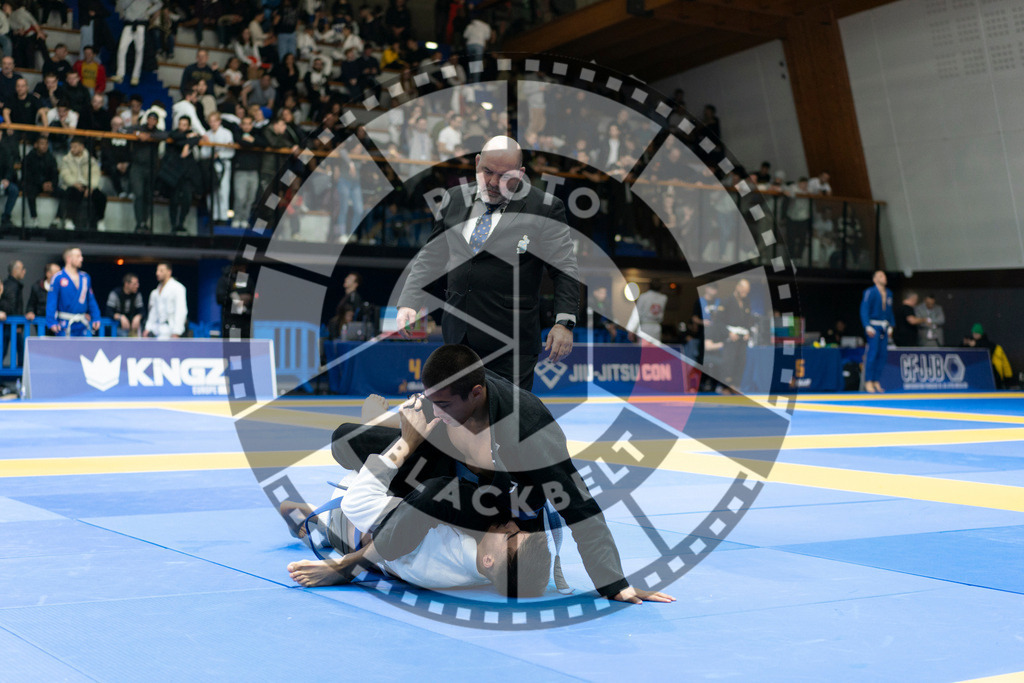 20240119PBB2538 | Fighters compete during the IBJJF European Championship in Paris, France, on January 19, 2024.