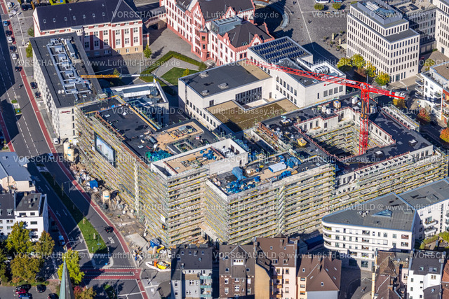Dortmund221000081 | Luftbild, Baustelle für einen neuen Gebäudekomplex mit Wohnhaus und Geschäftshaus am Rudolf-Platte-Weg Ecke Hörder-Bach-Allee, am Phoenix-See, Hörde, Dortmund, Ruhrgebiet, Nordrhein-Westfalen, Deutschland