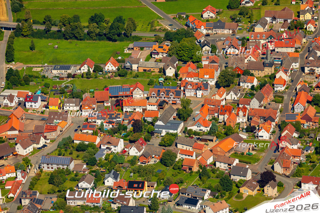 Breitenbach Schauenburg Bild- Das Luftbild wurde 2025 vom UL-Flugzeug heraus erstellt ( keine Drohne bzw. Drohnenaufnahme ) - Hochauflösende Luftaufnahme -Nicht vergleichbar mit Google Maps oder Satelittenbilder- Die Geschenkidee !Mit Lizenz und Bildrechte bestellbar - CC