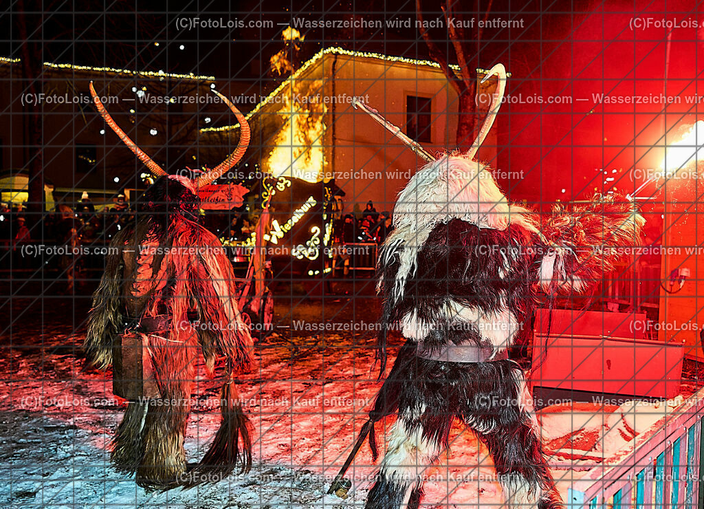 ALP9720_Wieselburger ADVENT_Wintersonnenwende_Perchtenlauf | (C)FotoLois.com, Alois Spandl, Wieselburger Advent, Wintersonnenwendfeier mit Umzug durch die Stadt, Sonnenwendfeuer und Perchtenlauf mit Show im Schlosspark, Mitwirkung der Partnergemeinde EINBECK, Sa 17. Dezmber 2022.