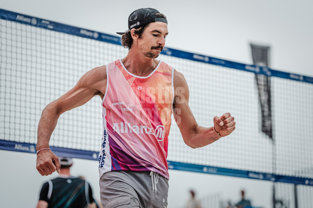 Beachvolleyball | Männer | Allianz German Beach Tour 2025 | Tourstop Bremen | 15.06.2025 | Jannik Kühlborn jubelt
