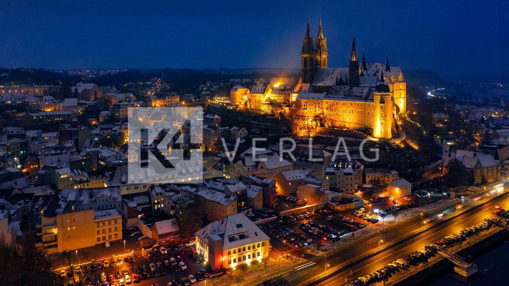 Wandbild-Panorama-Meissen-Albrechtsburg-Luftbild-DJI_0048 | Albrechtsburg Meissen – das älteste Schloss Deutschlands thront über der Elbe - Realisiert mit Pictrs.com