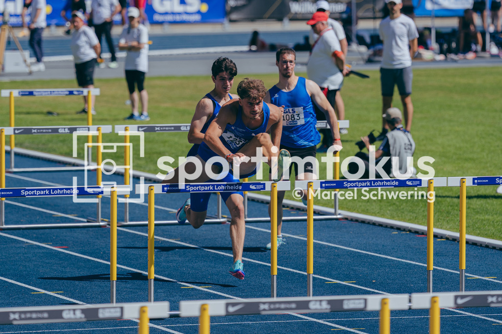 Deutsche Meisterschaften U20 / U16 2026 | Arne Döring, LAC Erdgas Chemnitz, 1235, 110 Meter Hürden, Deutsche Meisterschaften der U20 &amp; U16 2026, Lohrheidestadion Bochum-Wattenscheid, 12.07.2026. Foto: Marcel Schwering / sportimfokus - Realisiert mit Pictrs.com