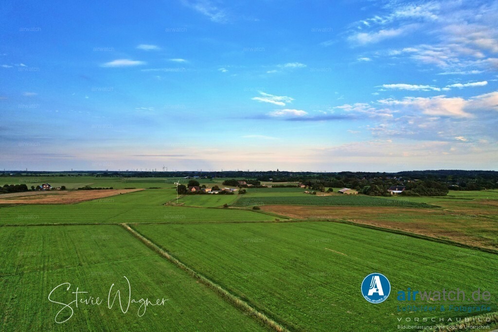 Luftbilder Hattstedtermarsch | Luftbilder, Nordsee, Nordfriesland, Hattstedtermarsch, Sterdebüll, Deichweg, Speckiweg, Seedeichgraben