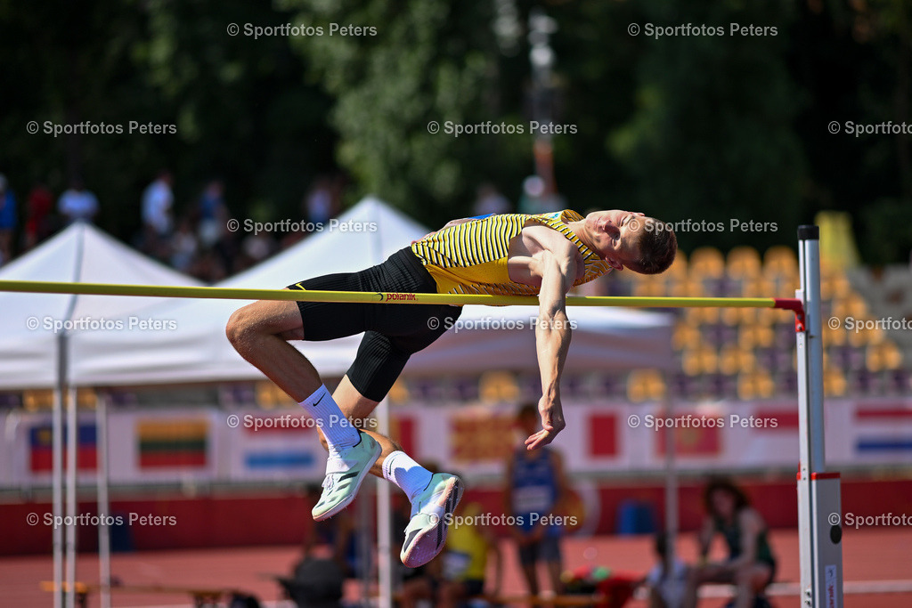 U18 EM - Tag 4_16 | European Athletics U18 Championships am 21.07.2024 in Banska Brystica; Hochsprung, Theo Hellwig.Foto: Kai Peters - Realisiert mit Pictrs.com