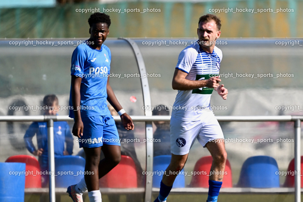 SAK vs. Dellach Gail | #14 Andre Le Prince Chedjou Fonkou SAK, #91 Franz Übleis Dellach Gail, SAK vs. Dellach Gail, SAK vs. Dellach Gail am 22.03.2025 in Klagenfurt (Sportpark Welzenegg), Austria, (Photo by Bernd Stefan)