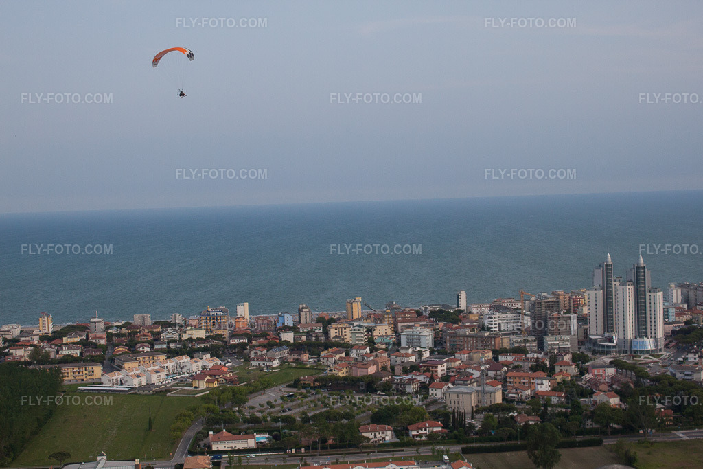 Aerial view: View of the town in Lido di Jesolo in the state Veneto, Italy.Photo: IMG_50314.jpg taken on 06/07/2012 by Werner Riehm/FLY-FOTO.comResolution of the original: 4752 x 3168 px