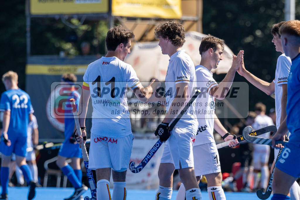 SFE_20230708_0057 | EuroHockey EM U18 Boys Belgium vs Scotland am 08.07.2023 in Krefeld (Gerd-Wellen-Hockeyanlage), Photo: Stephan Fehrmann 2023 (Sports-Gallery)