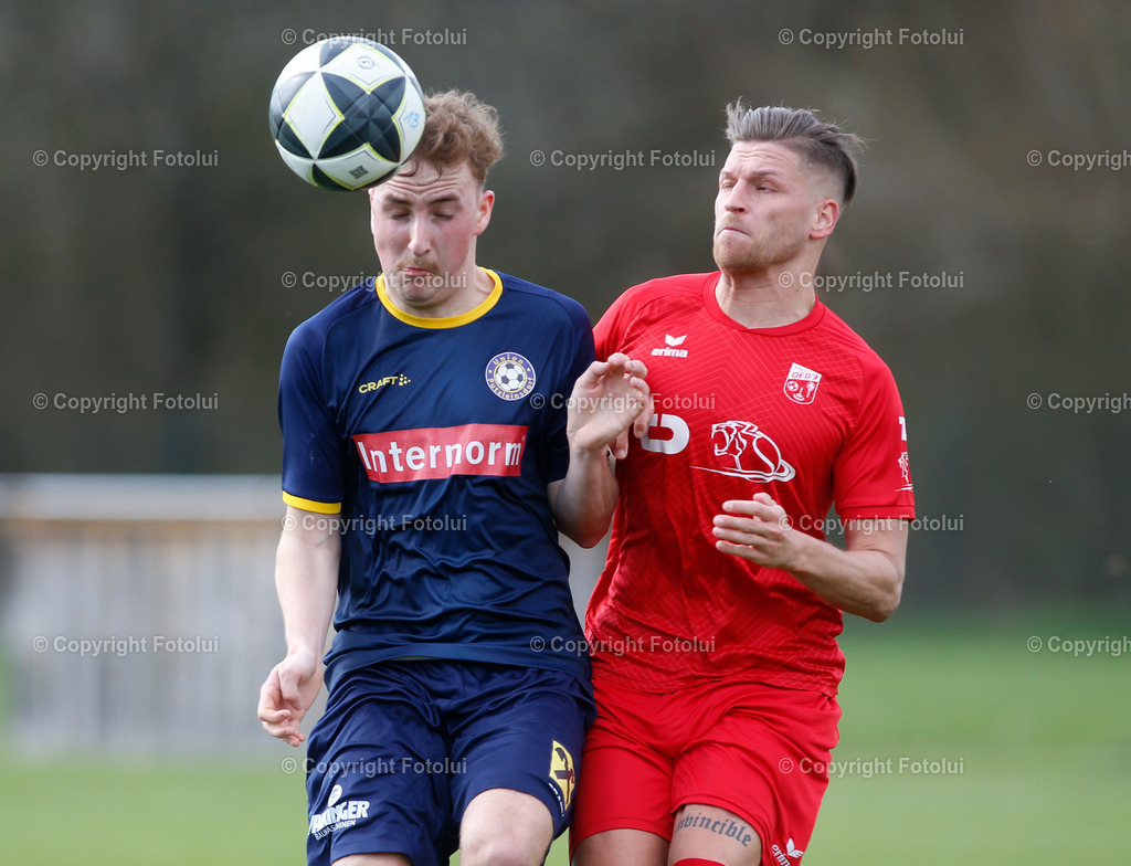 A_LUI_05052025_14 | SPORT,FUSSBALL LL.OST 05.04.2025 IM BILD: MICHAEL LEONHARTSBERGER (OEDT1B)-LEON WOEGERBAUER (PUTZLEINSDORF) FOTO:  FOTOLUI