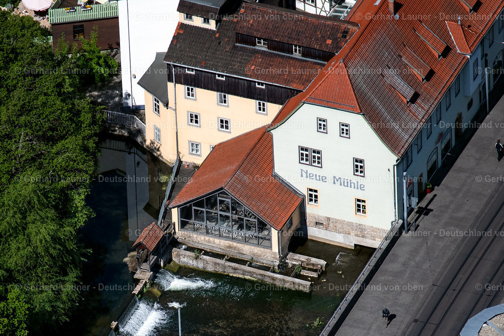 4026604 | ERFURT 07.05.2020 Museum- und Ausstellungs- Gebäude- Ensemble " Neue Mühle " an der Schössserbrücke im Ortsteil Altstadt in Erfurt im Bundesland Thüringen, Deutschland. Weiterführende Informationen bei: Landeshauptstadt Erfurt. // Museum building ensemble " Neue Muehle " on the Schoessserbruecke in the district Altstadt in Erfurt in the state Thuringia, Germany. Further information at: Landeshauptstadt Erfurt. Foto: Gerhard Launer