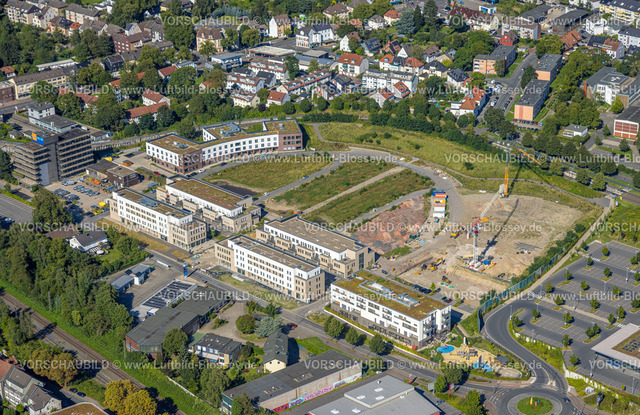 Dortmund240803924 | Luftbild, Baustelle und Neubau Hombrucher Bogen, Hombruch, Dortmund, Ruhrgebiet, Nordrhein-Westfalen, Deutschland