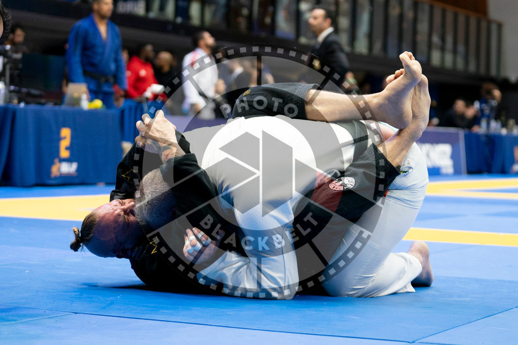 20240124PBB03822 | Fighters compete during the second day of the IBJJF European Championship in Paris, France, on January 24, 2024.