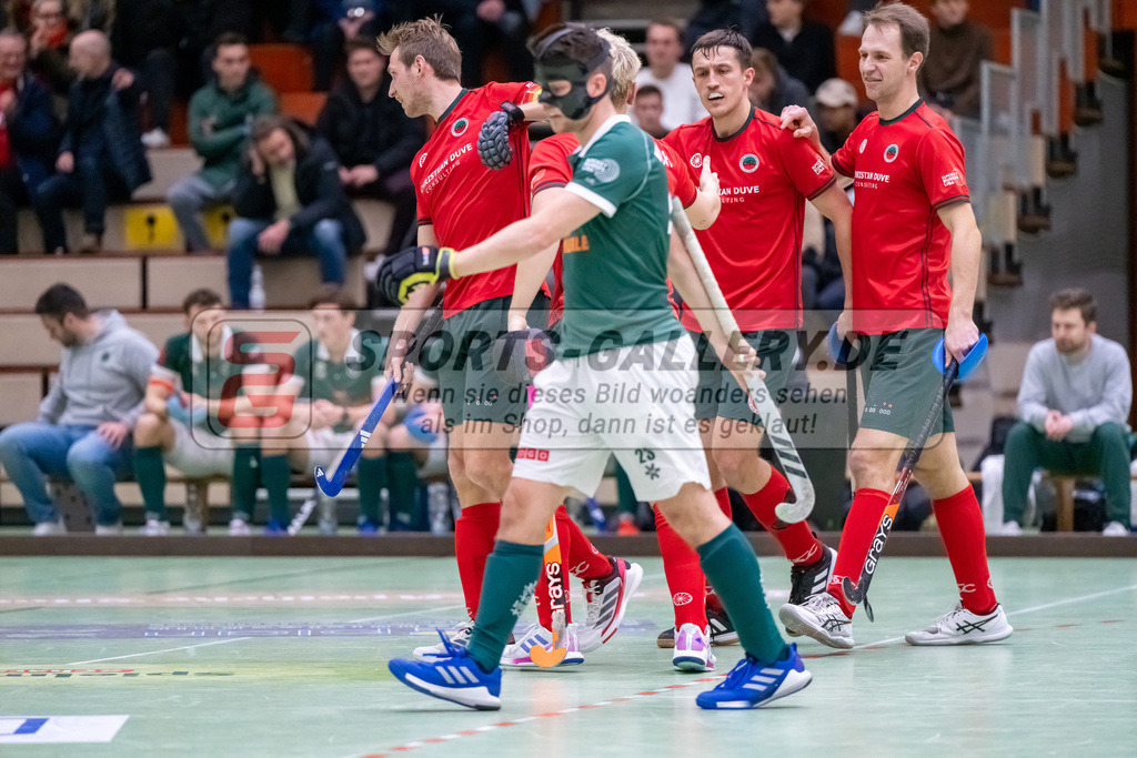 HK_20250110_101275 | 1. Bundesliga Halle Herren Crefelder HTC - Uhlenhorst Mülheim am 10.1.2025 Glockenspitz Halle Krefeld, Krefeld ,