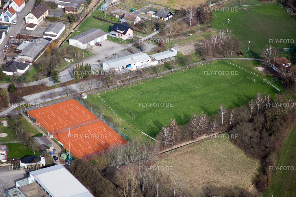 TC SW Russheim | Luftbild: TC SW Russheim im Ortsteil Rußheim in Dettenheim im Bundesland Baden-Württemberg in Deutschland. Foto: IMG_086214.jpg vom 26.02.2016 durch Werner Riehm/FLY-FOTO.de - Realisiert mit Pictrs.com