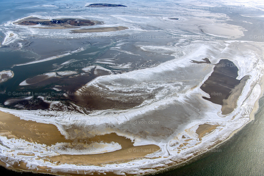 4044426 | Eisstrukturen im Wattenmeer bei Scharhörn, Nationalpark Hamburgisches Wattenmeer