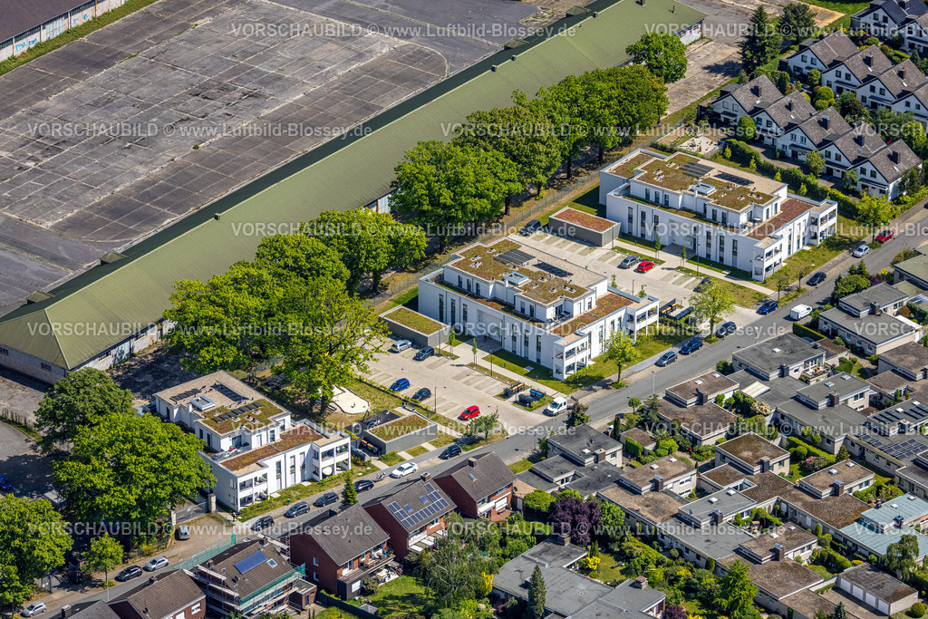 Hamm250500375Schuetzenstrasse | Luftbild, Neubaugebiet Schützenstraße, Dachbegrünung, Hamm , Ruhrgebiet, Nordrhein-Westfalen, Deutschland