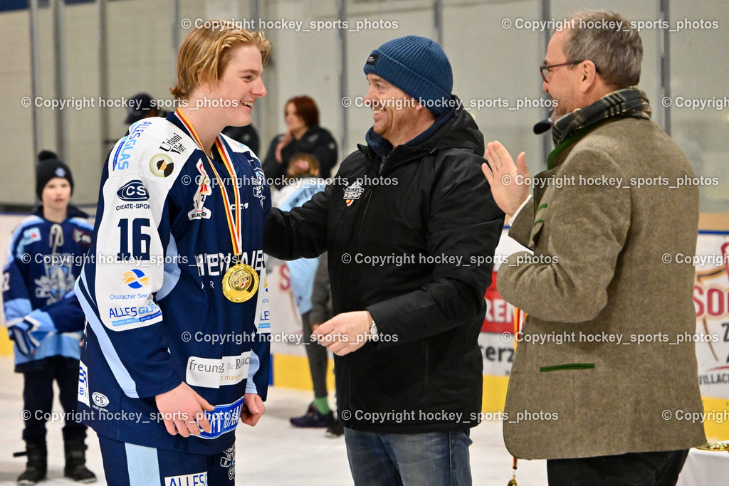 ESC Steindorf vs. EHC Althofen 8.3.2024 | ESC Steindorf vs. EHC Althofen 8.3.2024, ESC Steindorf vs. EHC Althofen Meisterfeier am 08.03.2024 in Steindorf (Ossiachersee Halle), Austria, (Photo by Bernd Stefan)