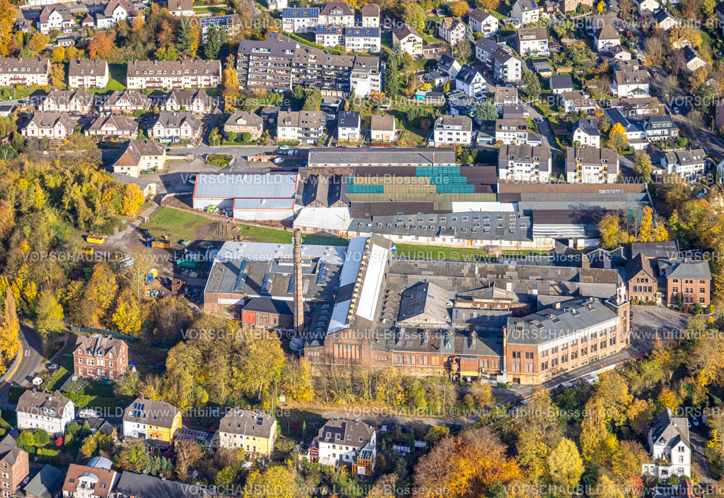 Herdecke251104490 | Luftbild, Gewerbegebiet und Firmengelände Idealspaten-Bredt GmbH, herbstliche Bäume, Herdecke, Ruhrgebiet, Nordrhein-Westfalen, Deutschland