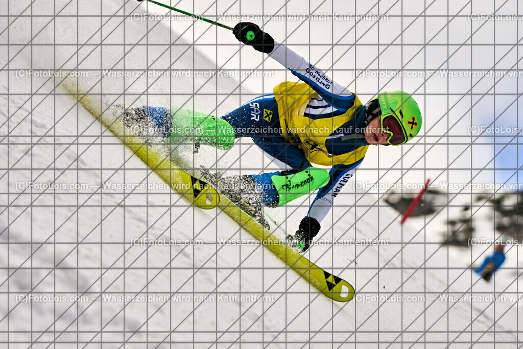 ALP7974_NOe-Kinder-LM_SL-I_Hochkar_Bayer Maximilian | (C)FotoLois.com, Alois Spandl. NÖ Kinder-Landesmeisterschaft, SLALOM im Draxlerloch am Hochkar, erster Lauf, So 18. Februar 2024.