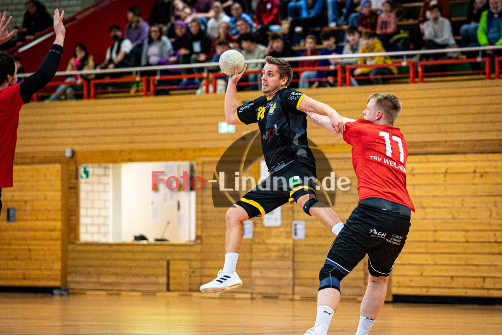 TSV Weiheim II gegen TSV Schongau | Bezirksliga Handball Herren 2024/25, TSV Weiheim II gegen TSV Schongau, 20250118,Markus KONSTANTIN (TSV Schongau 24) in Aktion,2025-01-18 in Weilheim (Jahnhalle)Markus KONSTANTIN (TSV Schongau 24)Copyright: WolfgangxLindner foto-lindner.de