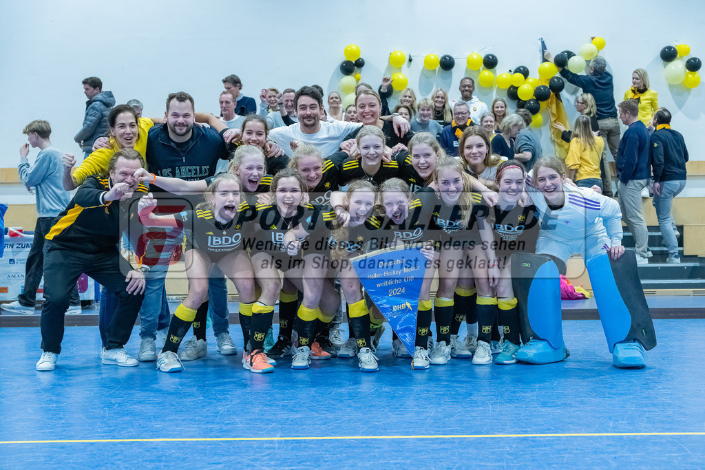 HK_20240303_109475 | Finale und Ehrungen Deutsche Meisterschaft WU16 am 3.3.2024 Hallo DHC, Düsseldorf ,