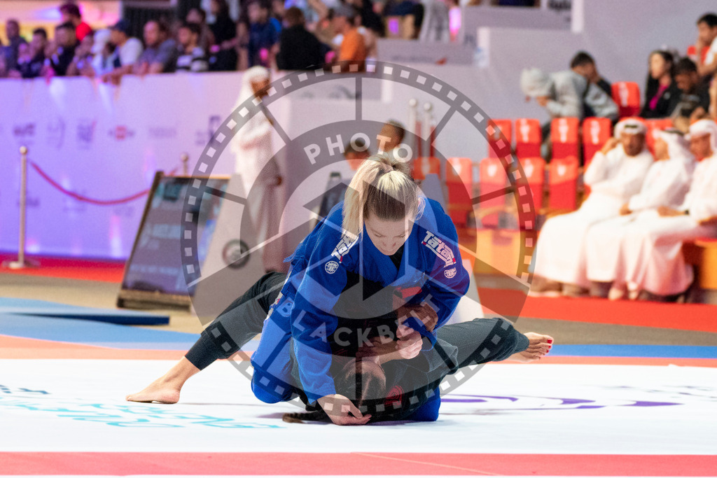 20231106PBB1779 | Fighters compete during the AJP World Master Championship in the Mubadala Arena in Abu Dhabi, Arab United Emirates, on November 6, 2023.