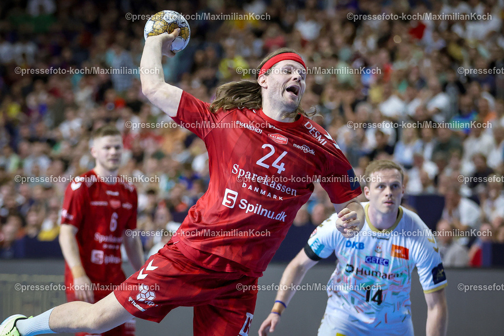 KoeEHF08062401036 | 08.06.2024, Köln, Handball, TruckScout24 EHF FINAL4, Machineseeker Champions League Men, Lanxess-Arena, Halbfinale, SC Magdeburg - Aalborg Handbold: Mikkel Hansen (Aalborg Handbold)